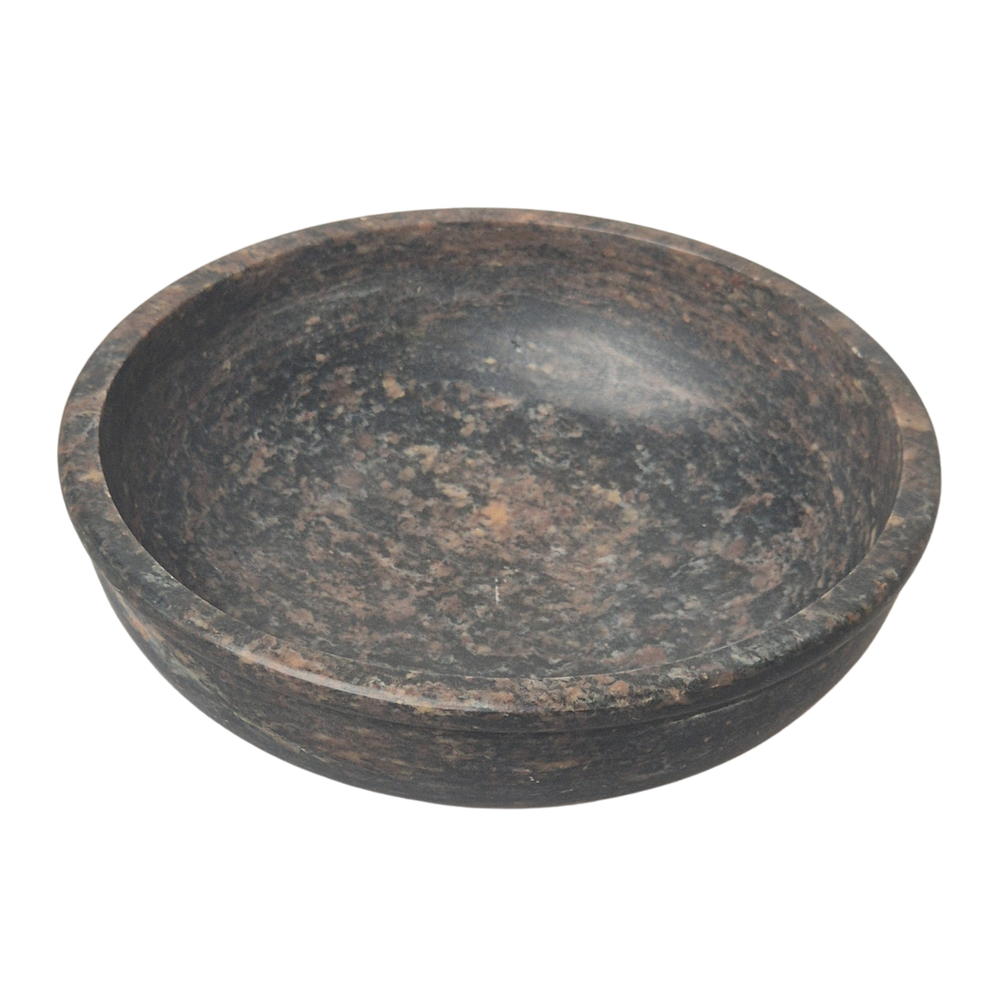 Speckstein Räucherschale, d=13cm, Farbe dunkel, zum Räuchern auf Kohle - im Mafumo Shop erhältlich