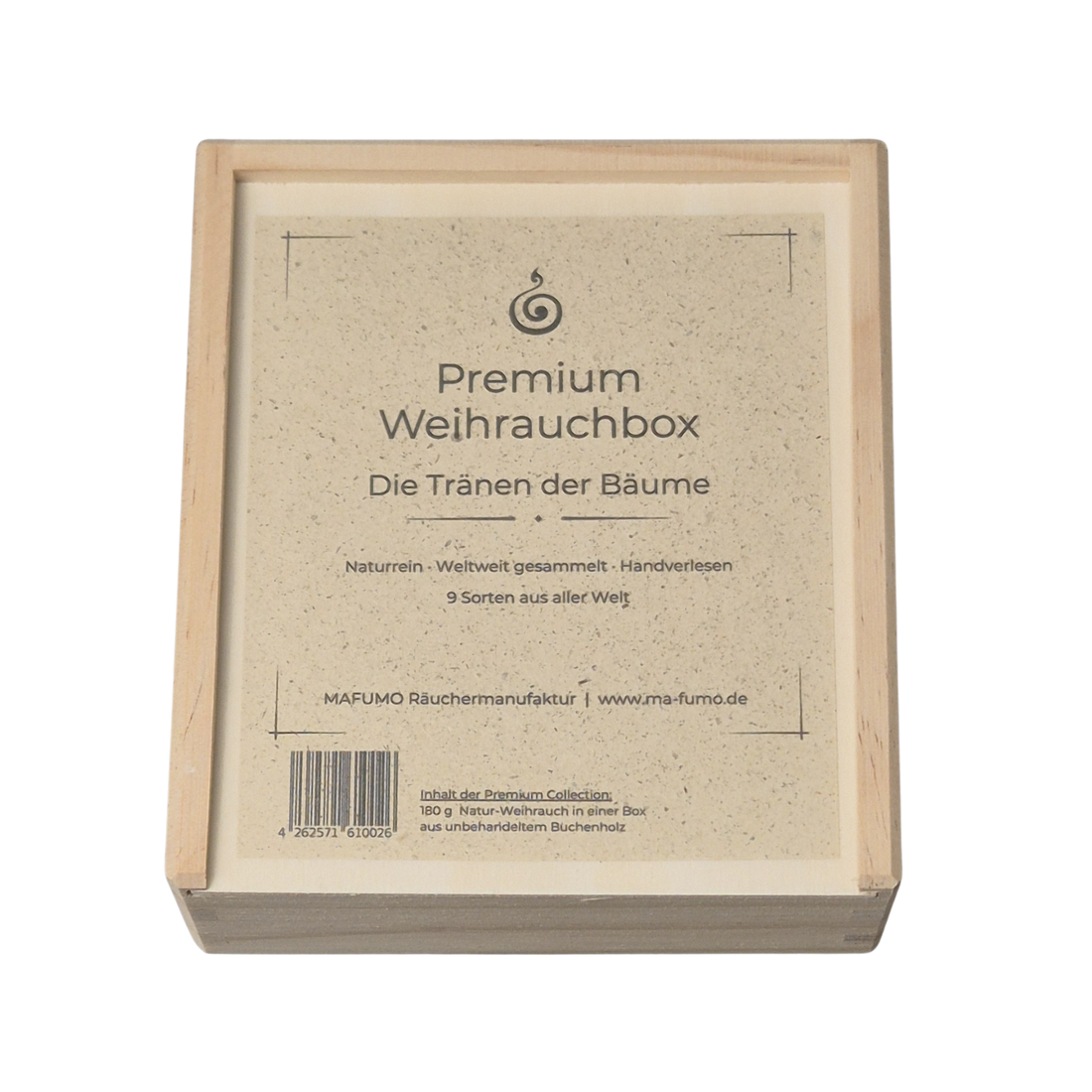 Premium Weihrauch-Box mit 9 erlesenen Weihrauchsorten aus aller Welt. Weihrauch - die Tränen der Bäume