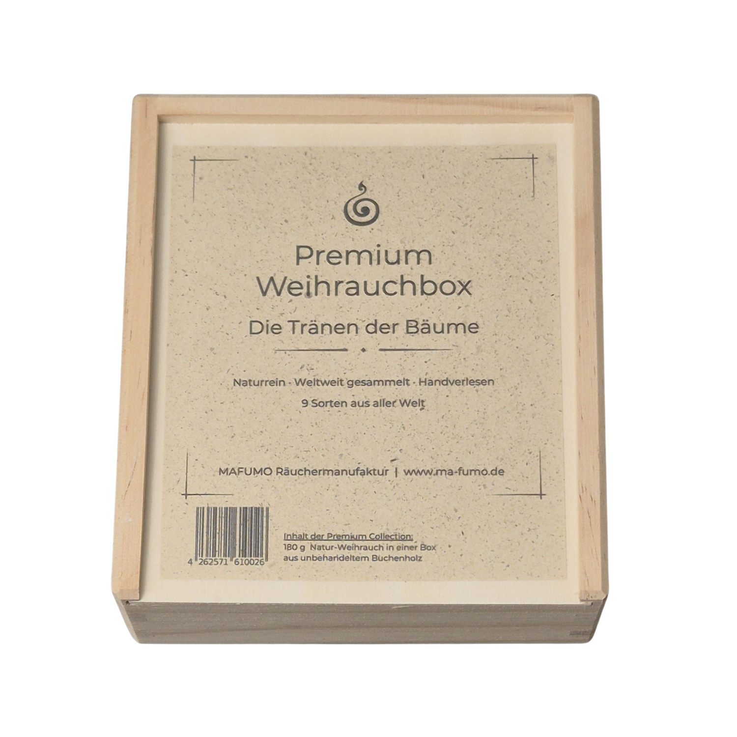 Premium Weihrauch-Box mit 9 erlesenen Weihrauchsorten aus aller Welt. Weihrauch - die Tränen der Bäume