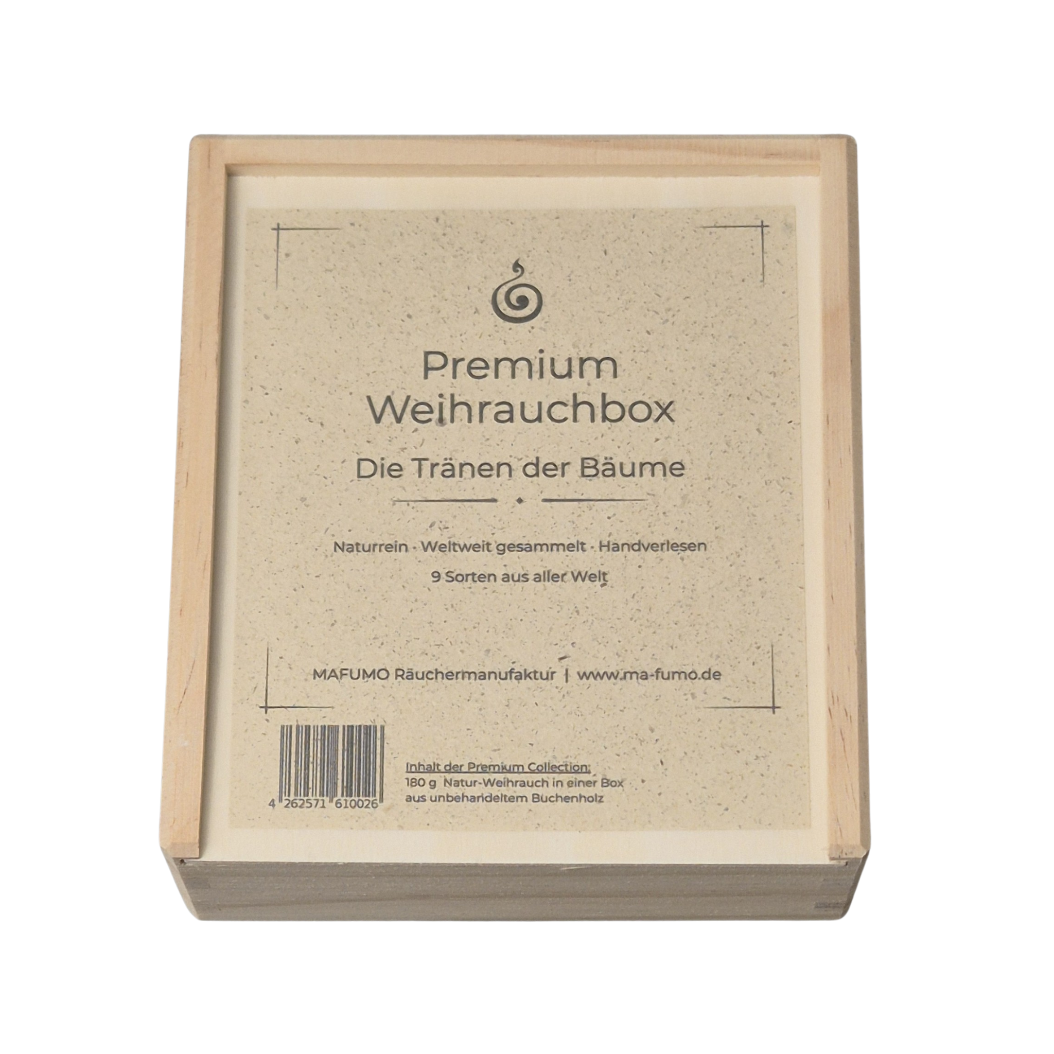 Premium Weihrauch-Box mit 9 erlesenen Weihrauchsorten aus aller Welt. Weihrauch - die Tränen der Bäume