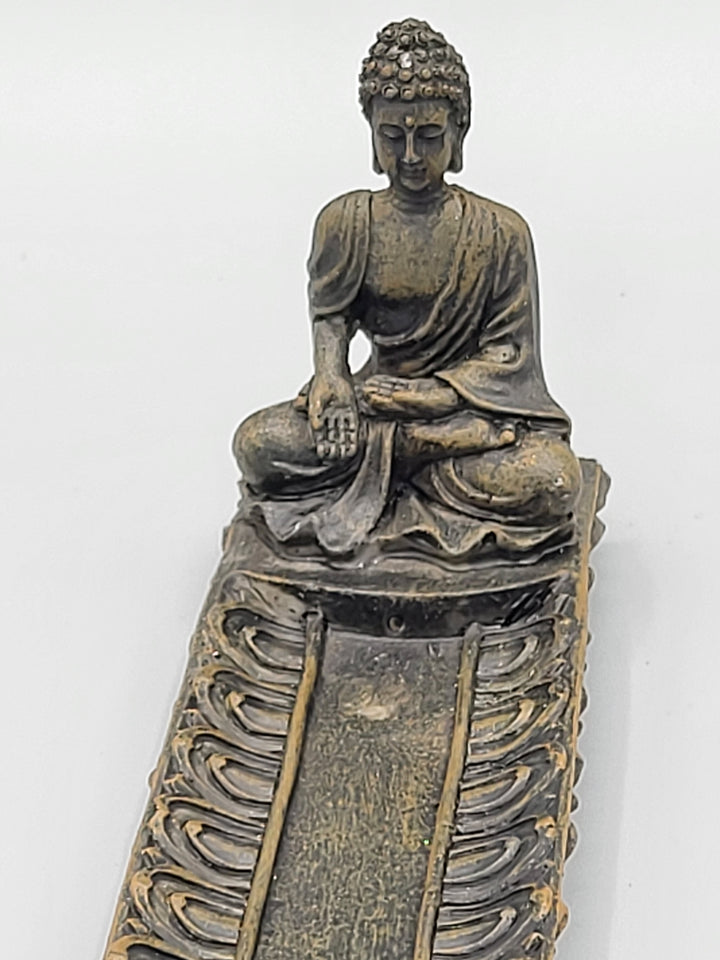 Stäbchenhalter, Räucherstäbchen, Räucherstäbchenhalter, Buddha, Räuchermanufaktur, Material Magnesia, Meditation, Hand offen