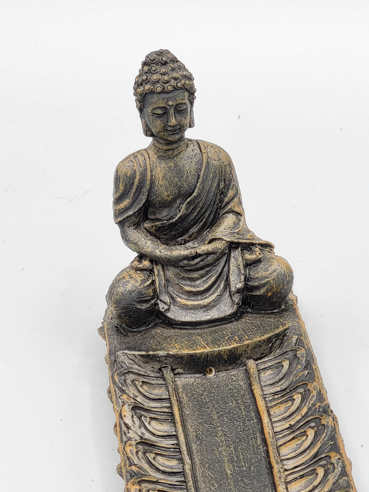 Stäbchenhalter, Räucherstäbchen, Räucherstäbchenhalter, Buddha, Räuchermanufaktur, Material Magnesia, Meditation